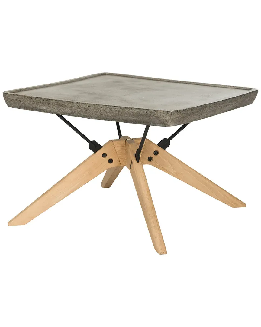 Delartin Coffee Table - Dark Grey, Concrete
