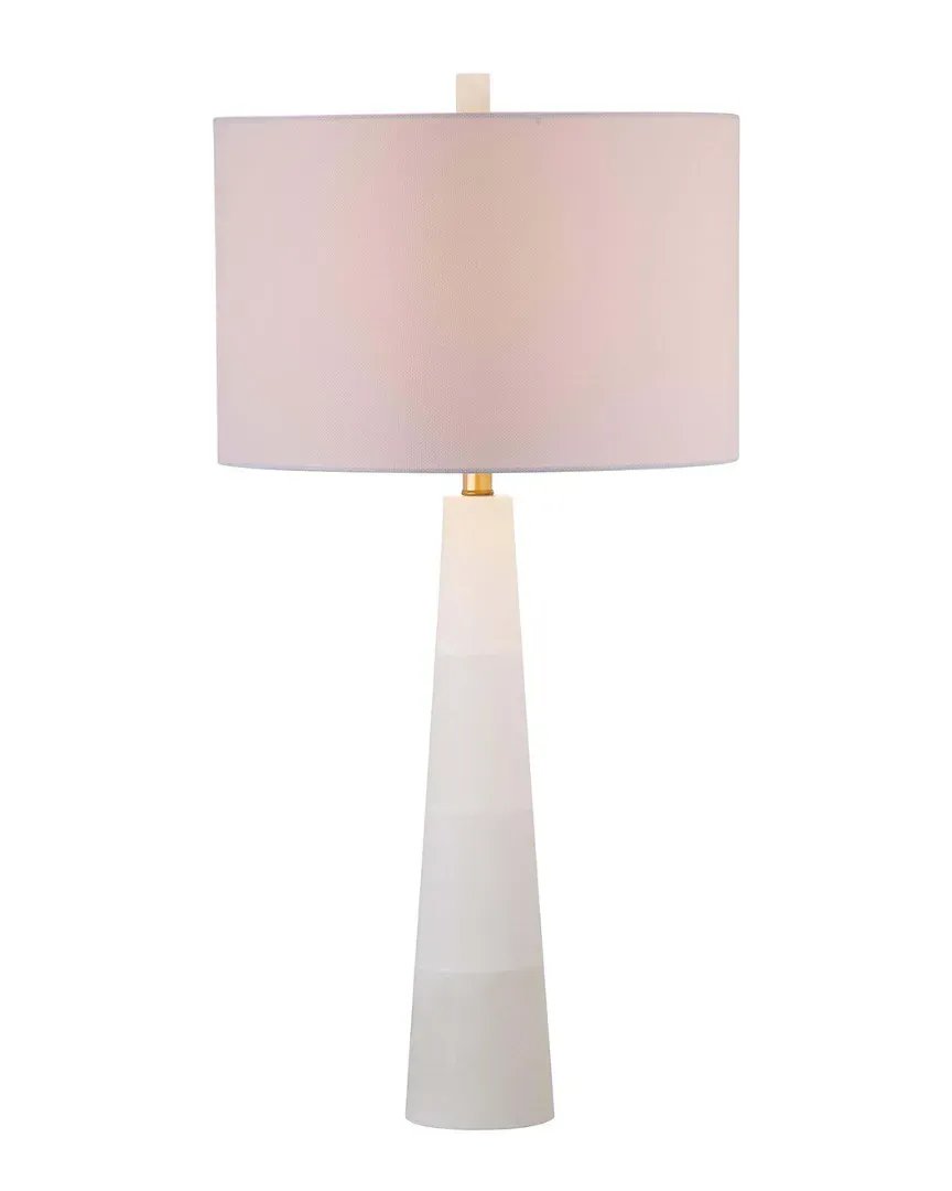 Delilah Alabaster Table Lamp - White, Marble