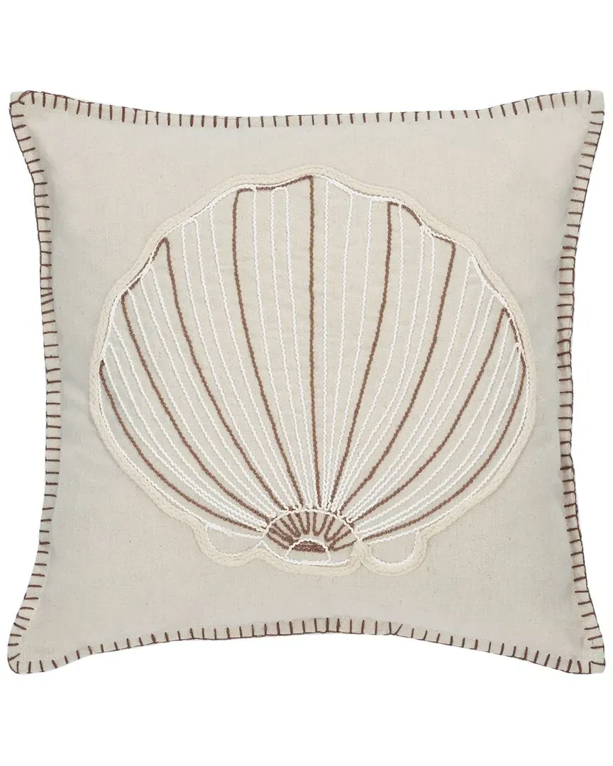 Della Seashell Throw Pillow - Natural image
