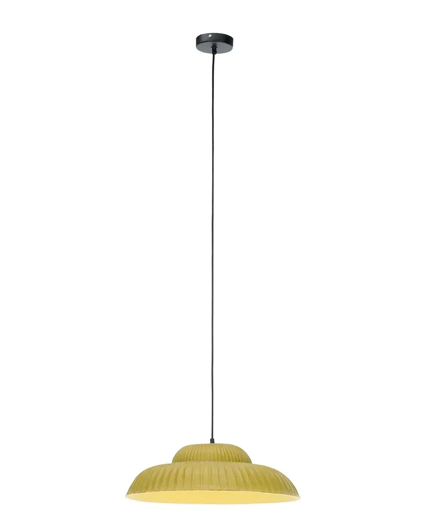 Destryn Large Pendant Light - Sage, Paper Mache image