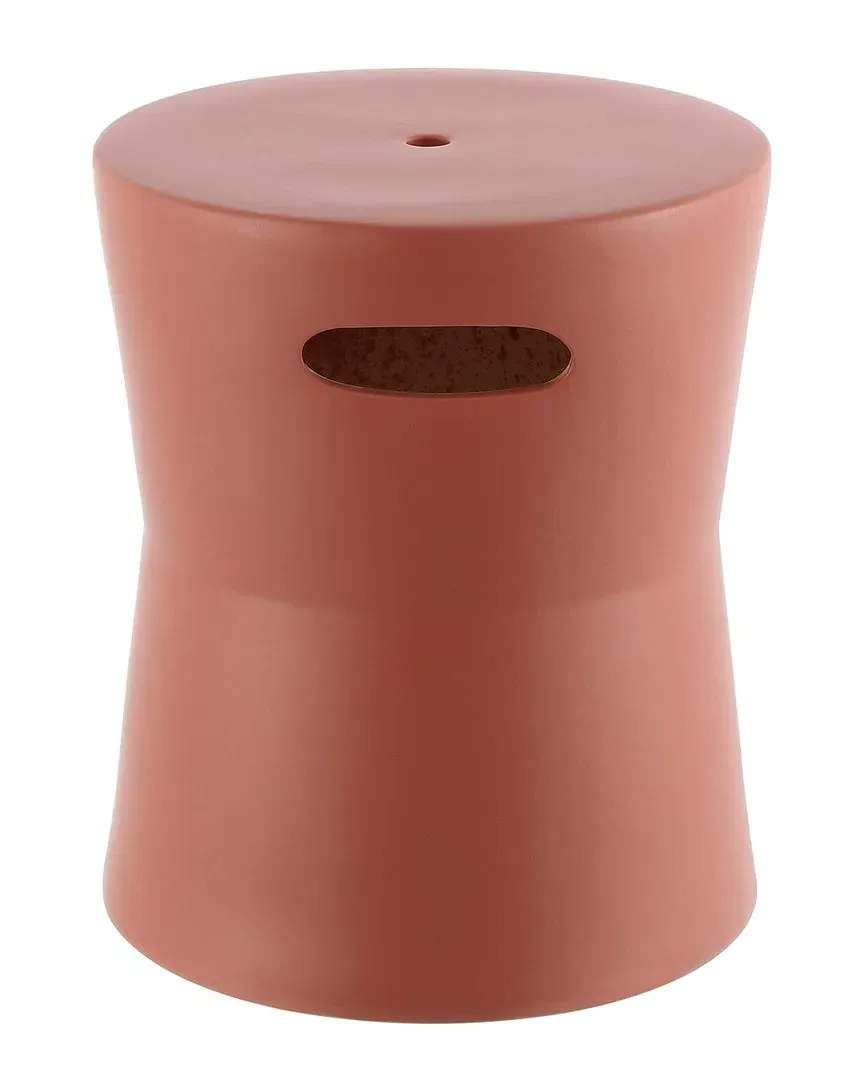 Dijera Garden Stool - Terracotta, Ceramic