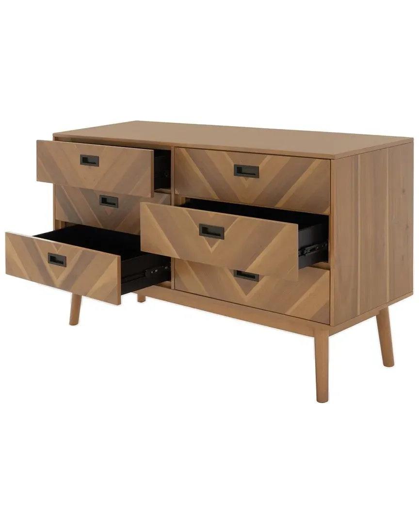 Donald 6-Drawer Dresser - Natural