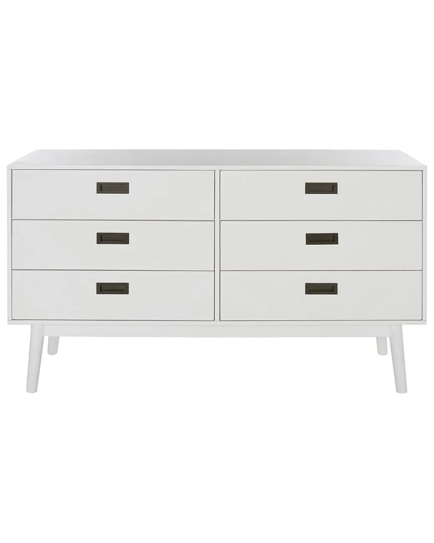 Donald 6-Drawer Dresser - White