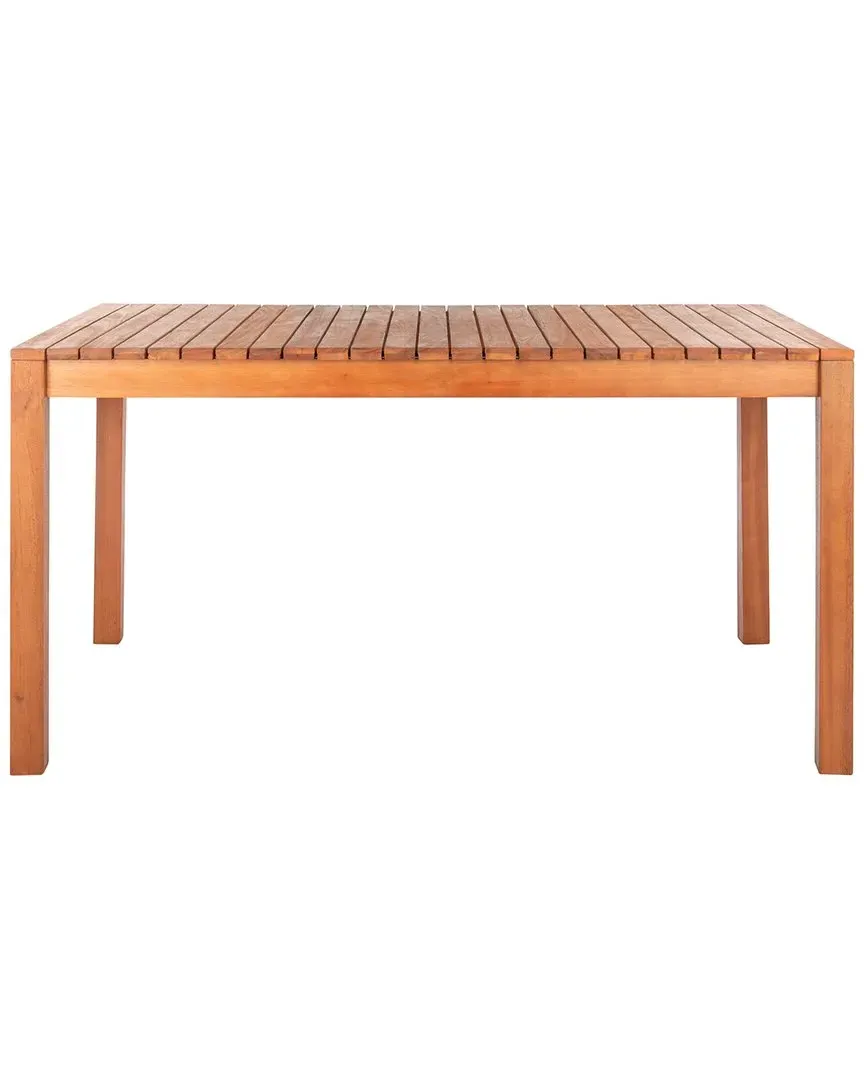 Dores Outdoor Dining Table - Natural, Eucalyptus Wood image