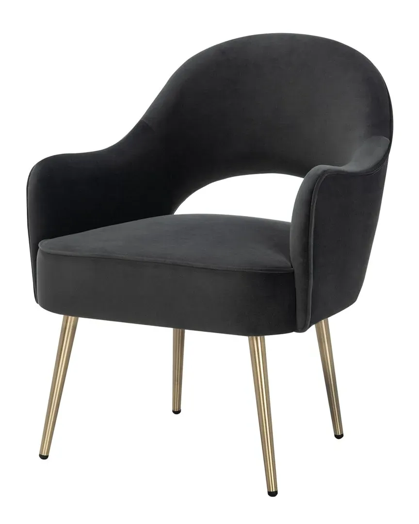 Dublyn Accent Chair - Black, Velvet image