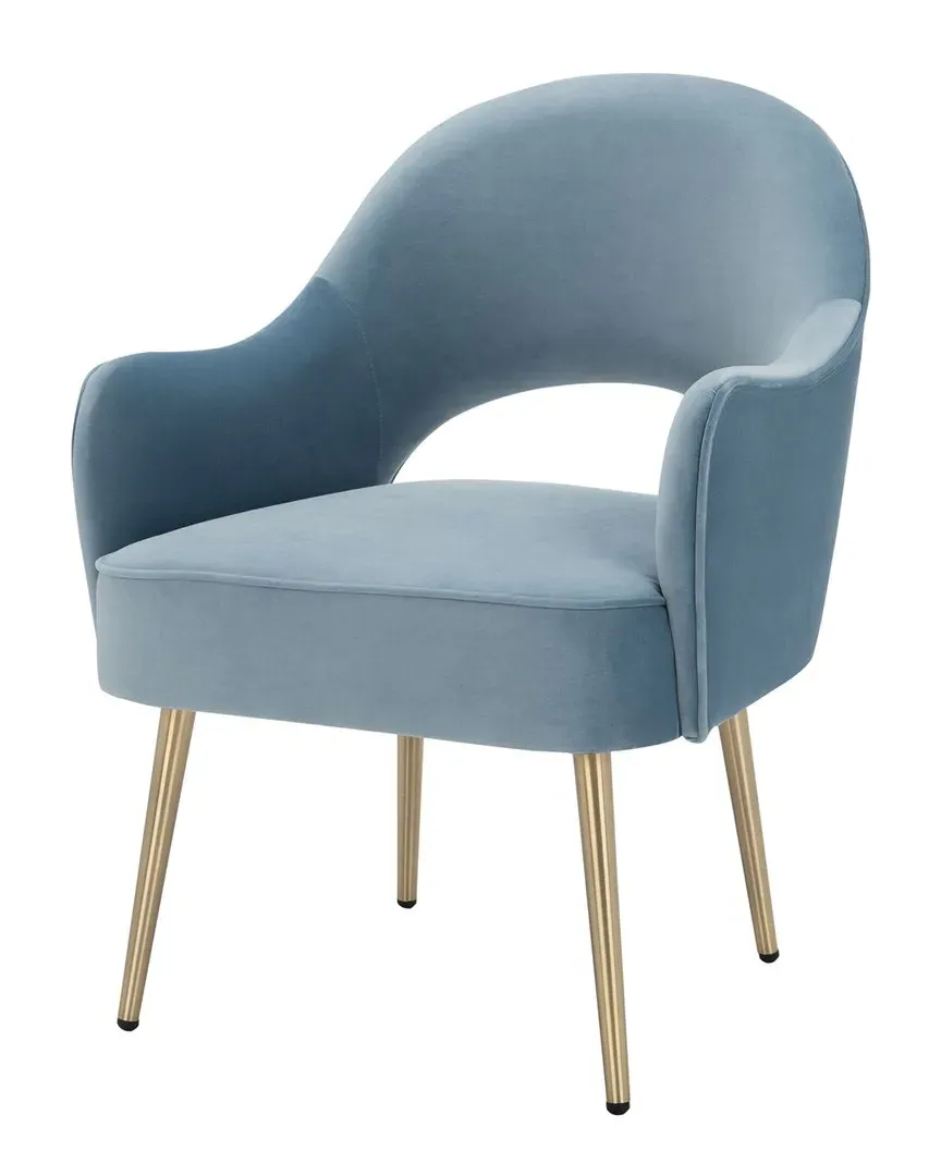 Dublyn Accent Chair - Blue, Velvet