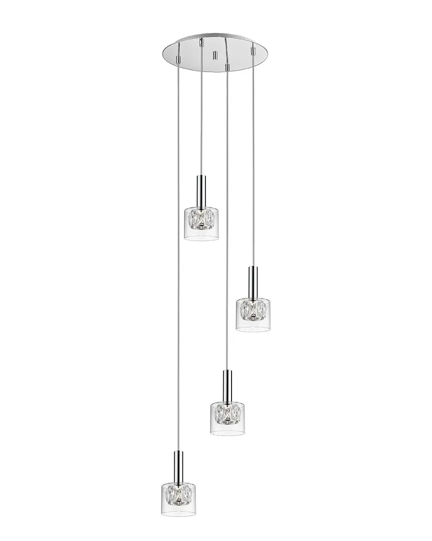 Eban Pendant Light - Chrome, Crystal image