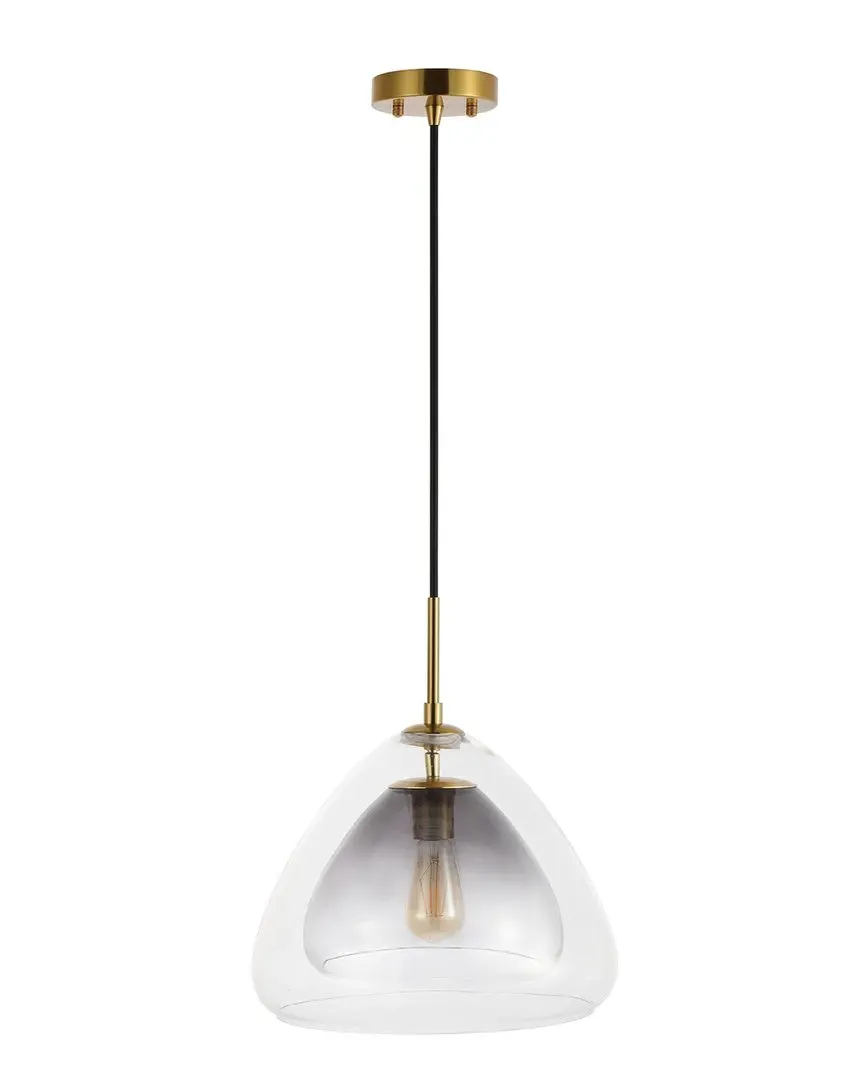 Eclipse 14in Pendant Light - Smoke Grey, Glass image