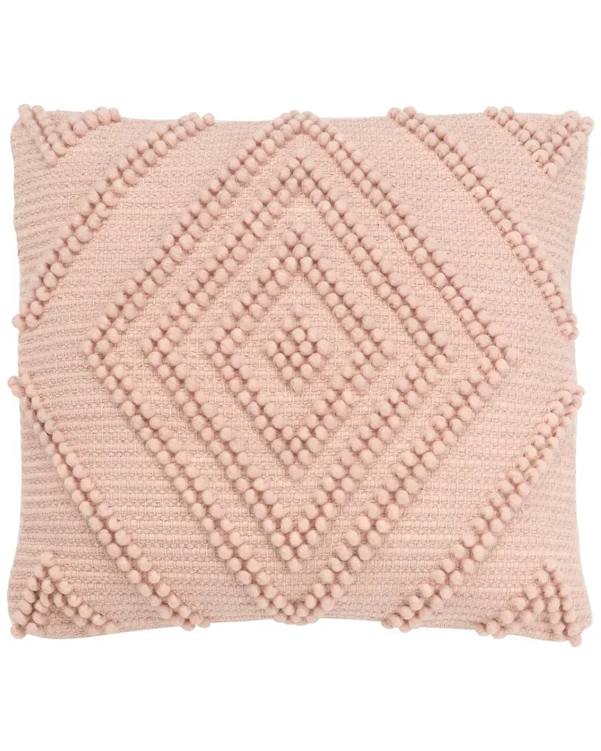Eira Wool-Blend Pillow - Rose