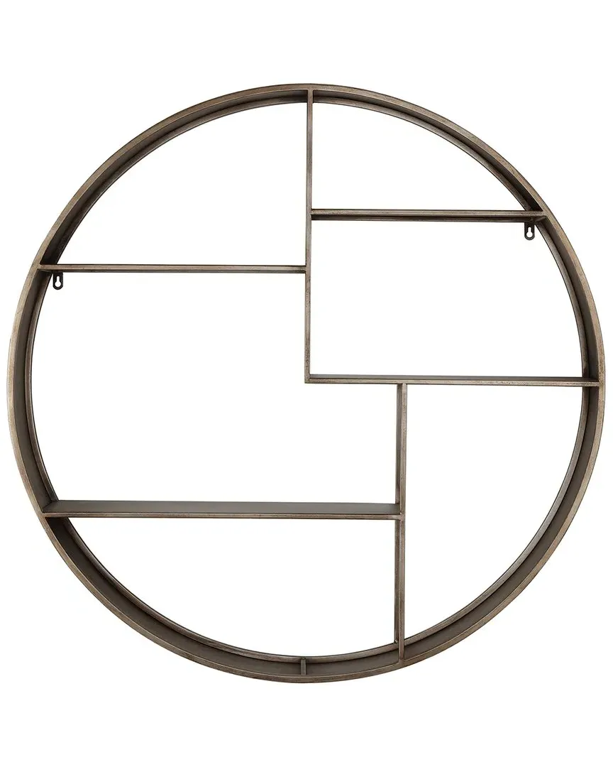 Elewen 36in Wall Shelf - Brown, Metal image