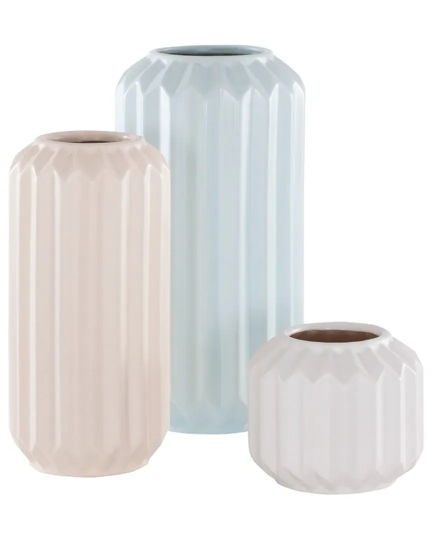Emari Set of 3 Vases - Multi, Ceramic image