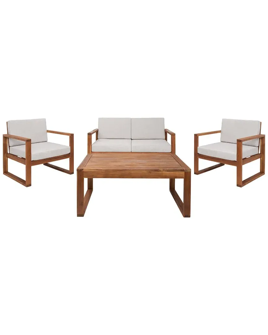 Emiko 4-Piece Outdoor Living Set - Natural, Wood image