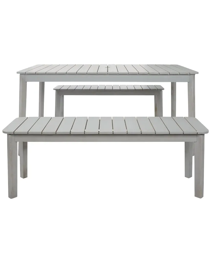 Europa 3-Piece Dining Set - Grey, Wood