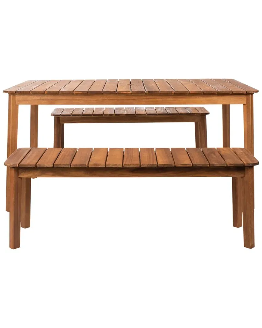 Europa Outdoor Dining Set - Natural, Acacia image