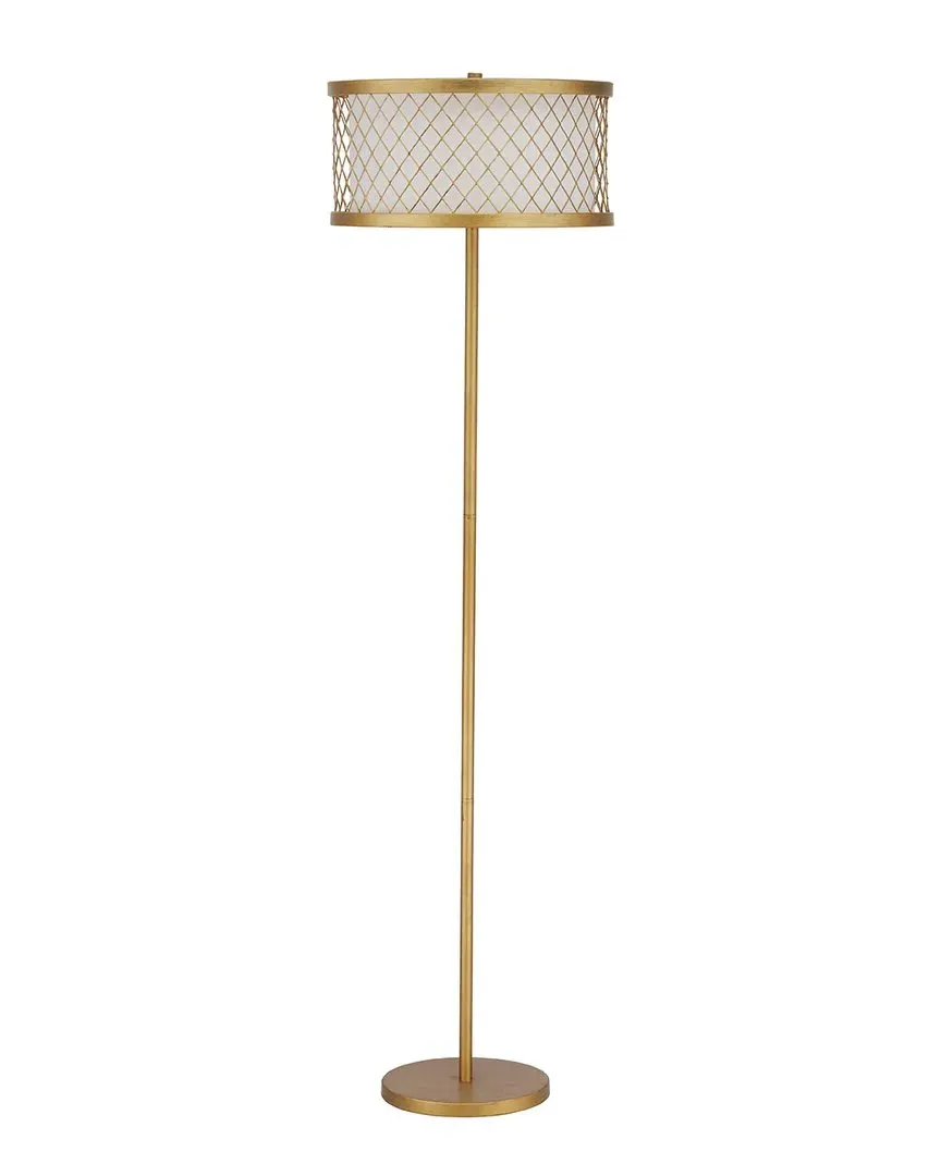 Evie 58in Mesh Floor Lamp - Antique Gold, Steel image