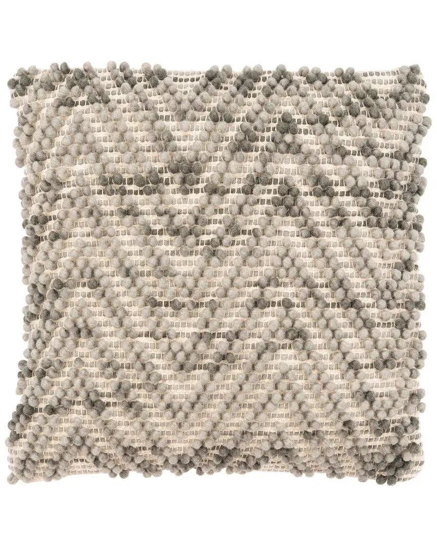 Eydie Wool-Blend Pillow - Grey