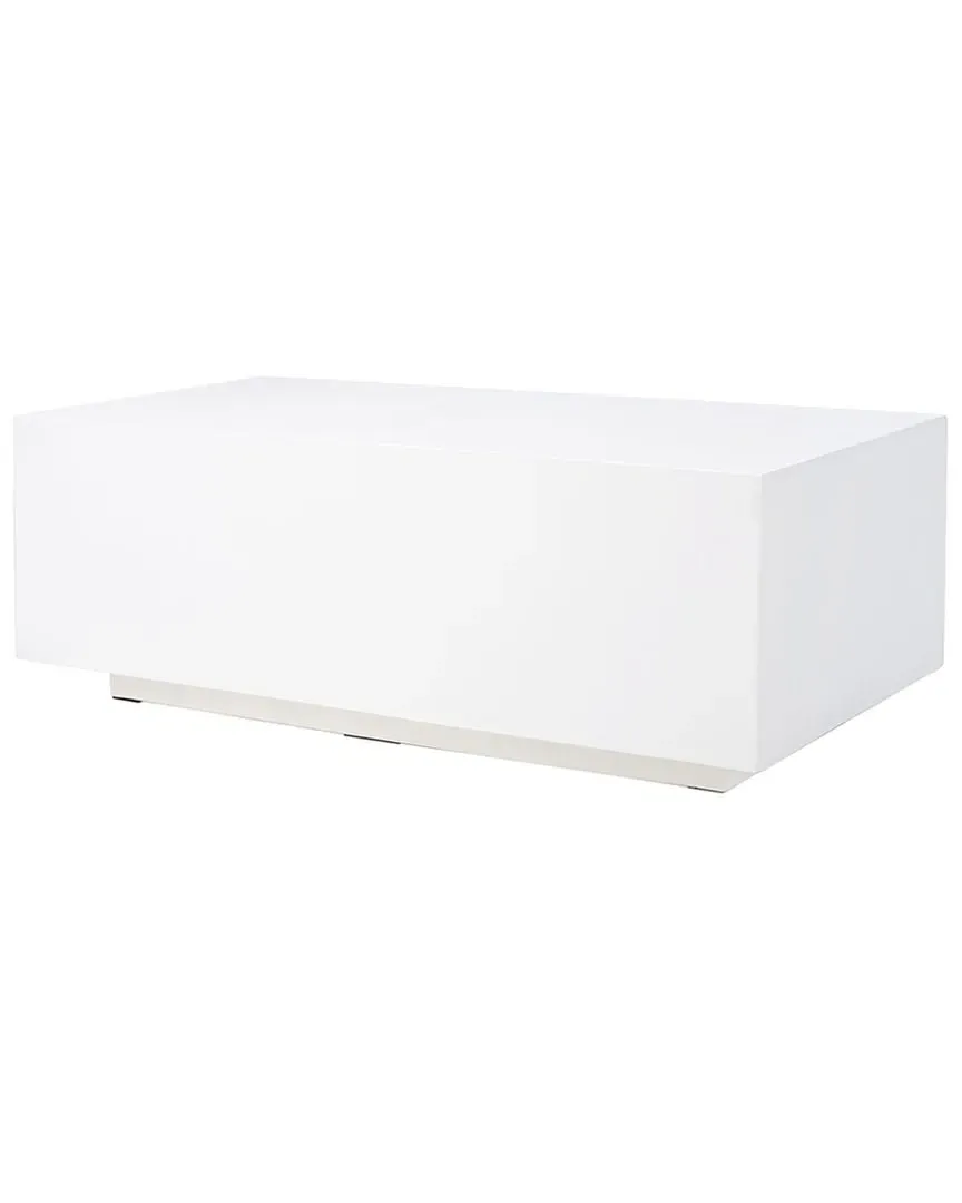 Ezro Coffee Table - White, Faux Concrete image