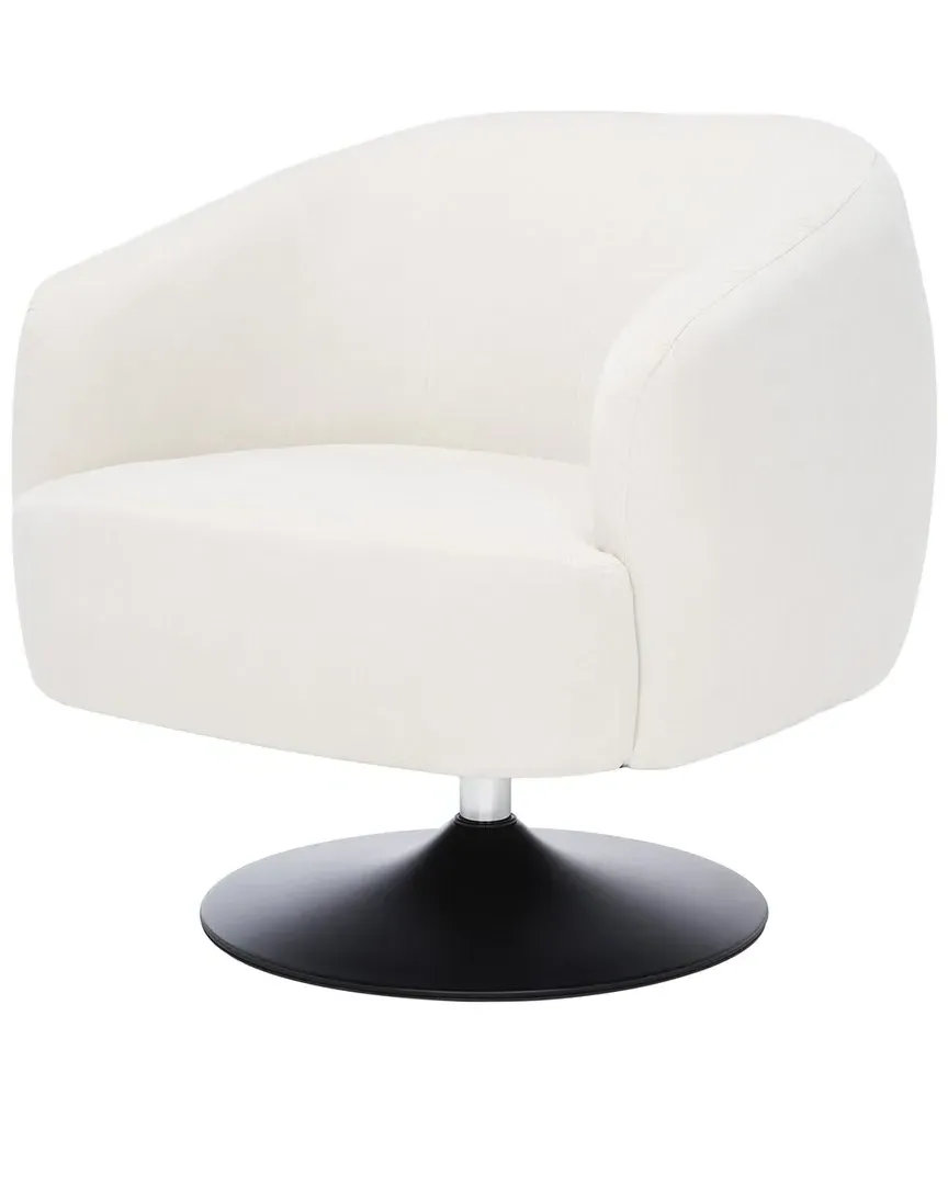 Ezro Upholstered Accent Chair - Creme, Velvet image