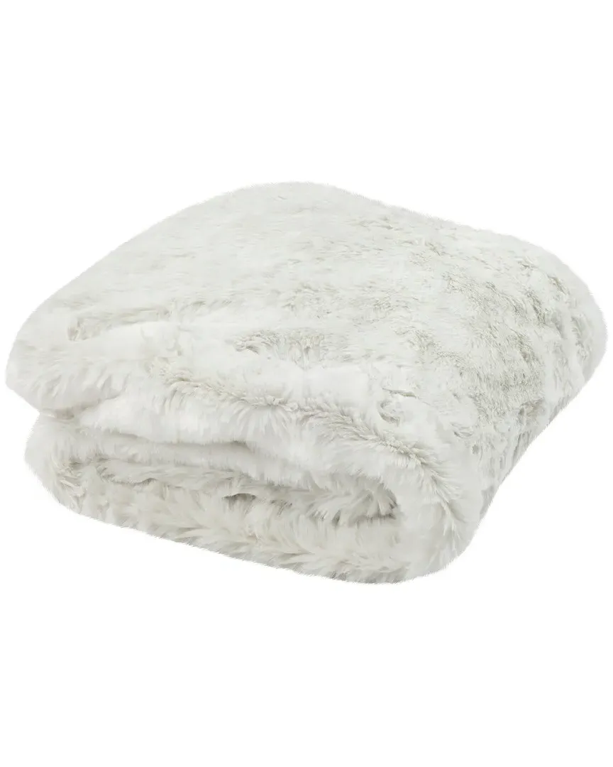 Faux Chinchilla Throw - Snow White image