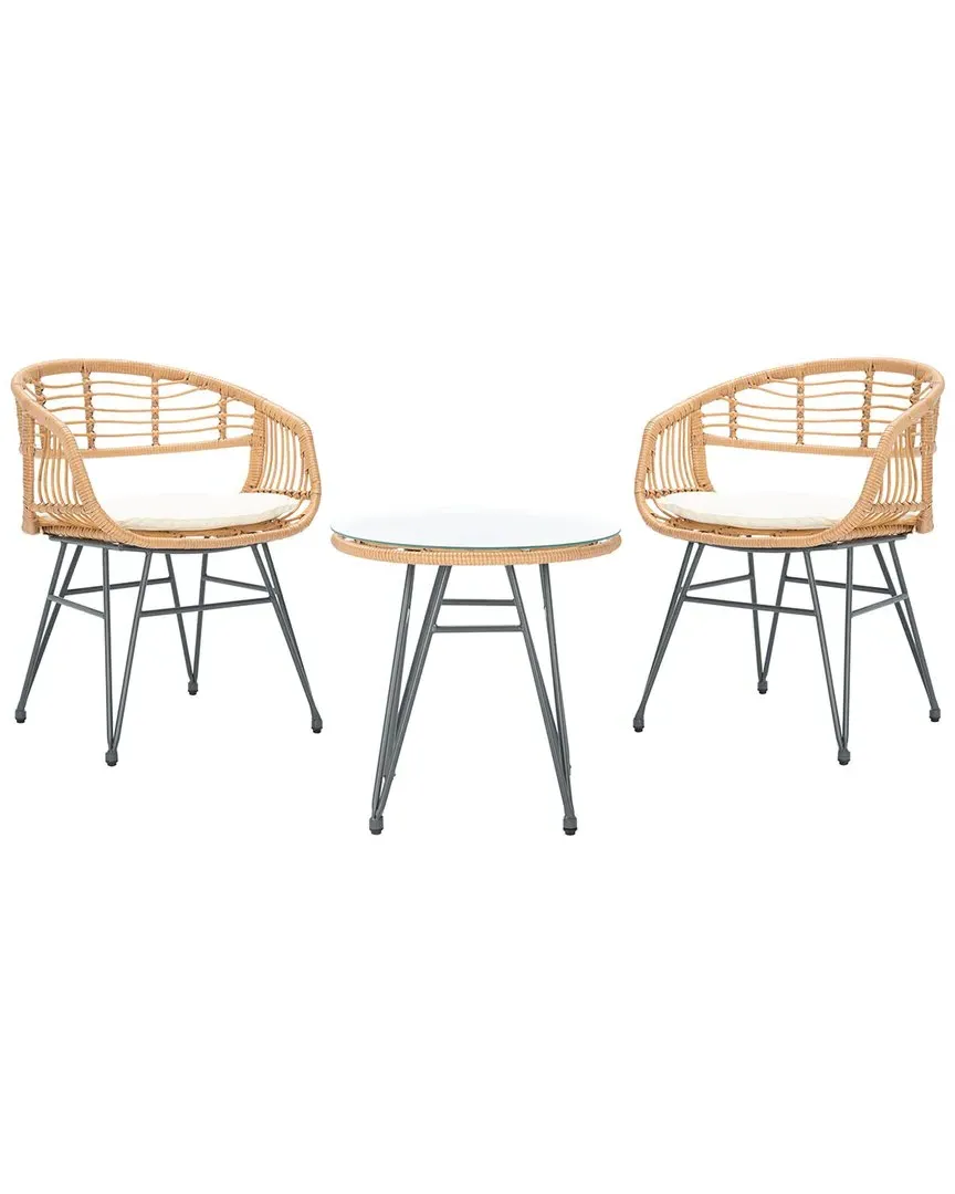 Ferla 3-Piece Lounger Set - Natural, PE Rattan image