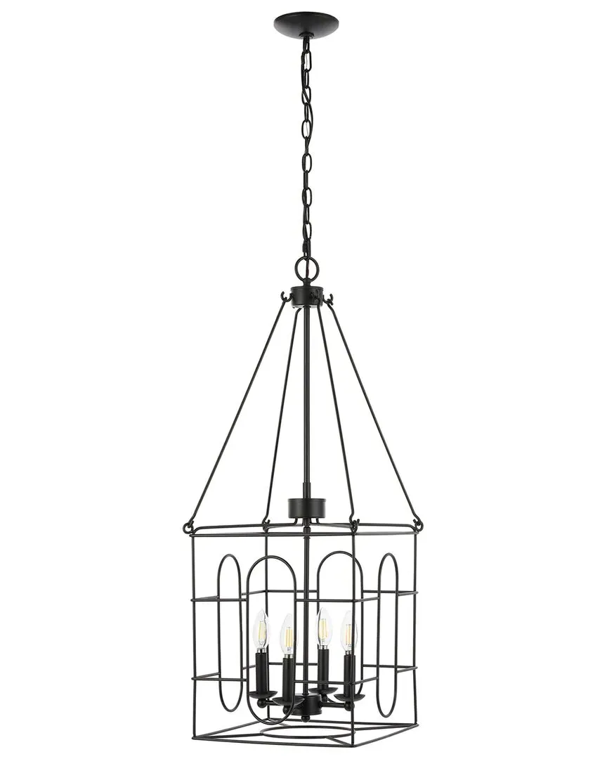 Flatbush 3-Light Chandelier - Black, Metal image
