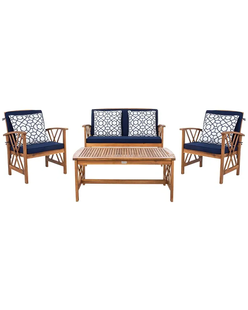 Fontana 4-Piece Outdoor Set - Natural, Acacia