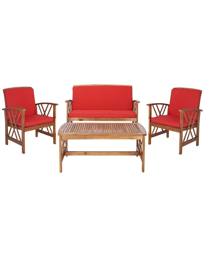 Fontana 4-Piece Outdoor Set - Natural, Acacia
