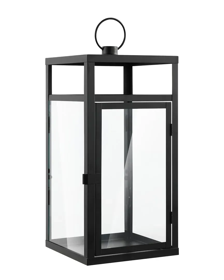 Fraleigh Large Outdoor Lantern - Black, Metal image