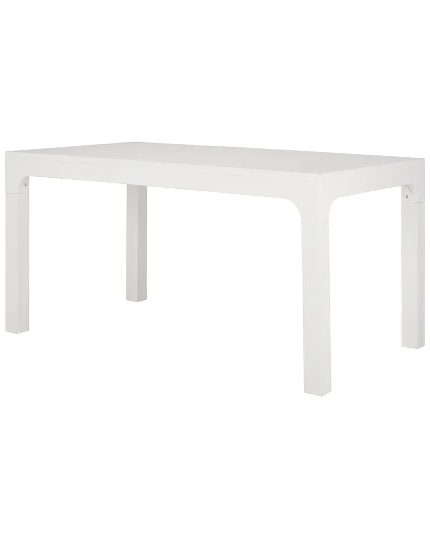 Gael Rectangle Dining Table - White, Mahogany image