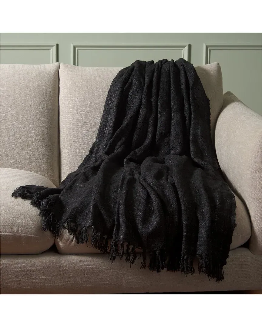 Gaia Throw - Dark Grey, Cotton