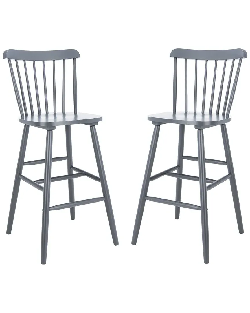 Galena Bar Stools Set - Grey, Rubberwood image