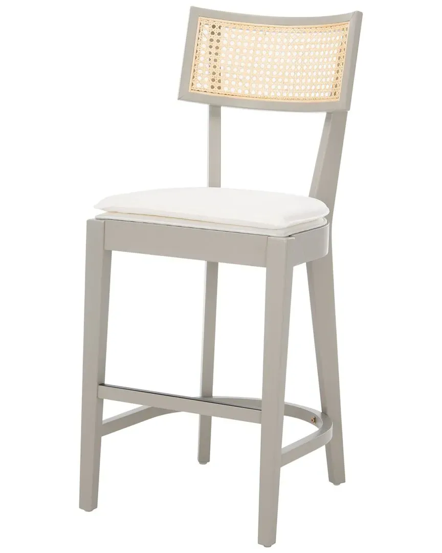 Galway Counter Stool - Grey, Rattan