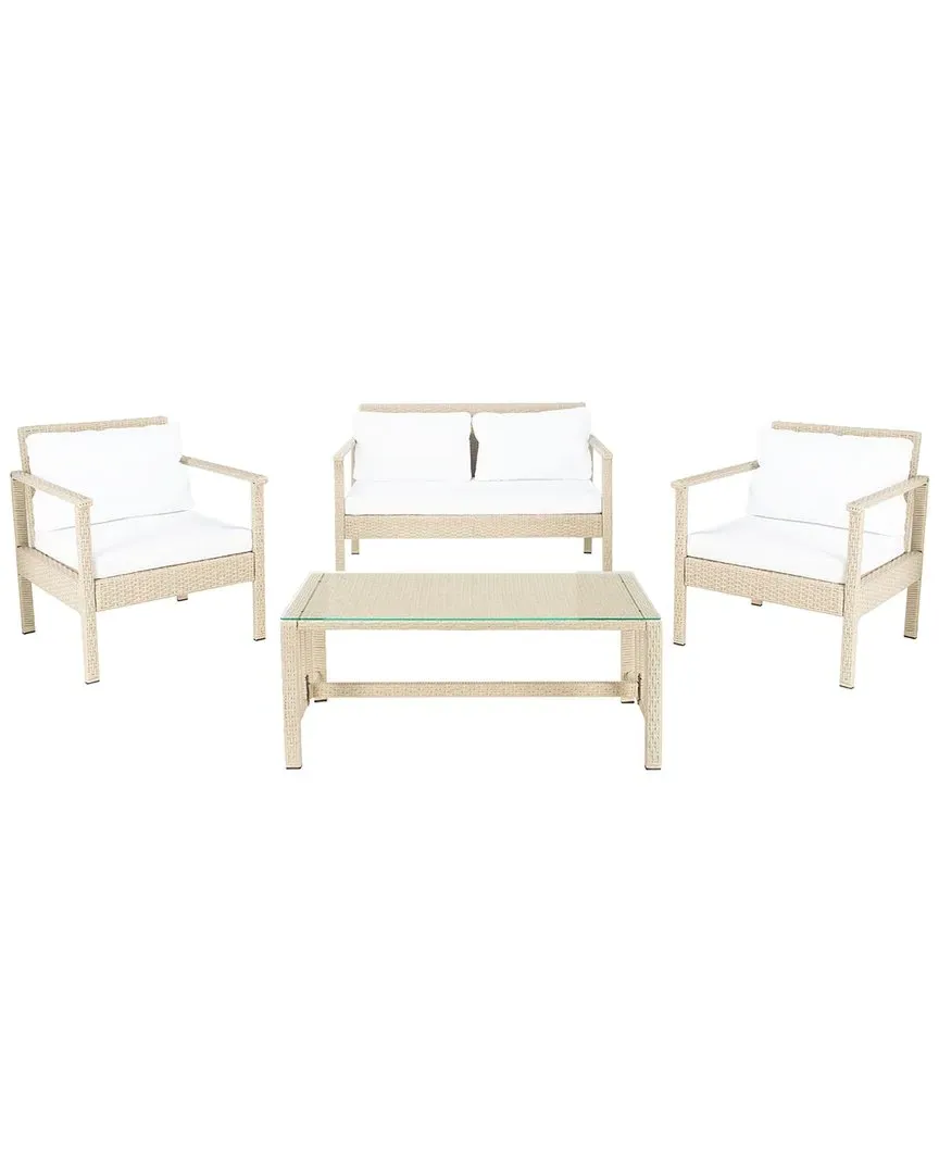 Garnen Outdoor 4pc Living Set - Natural, Wicker