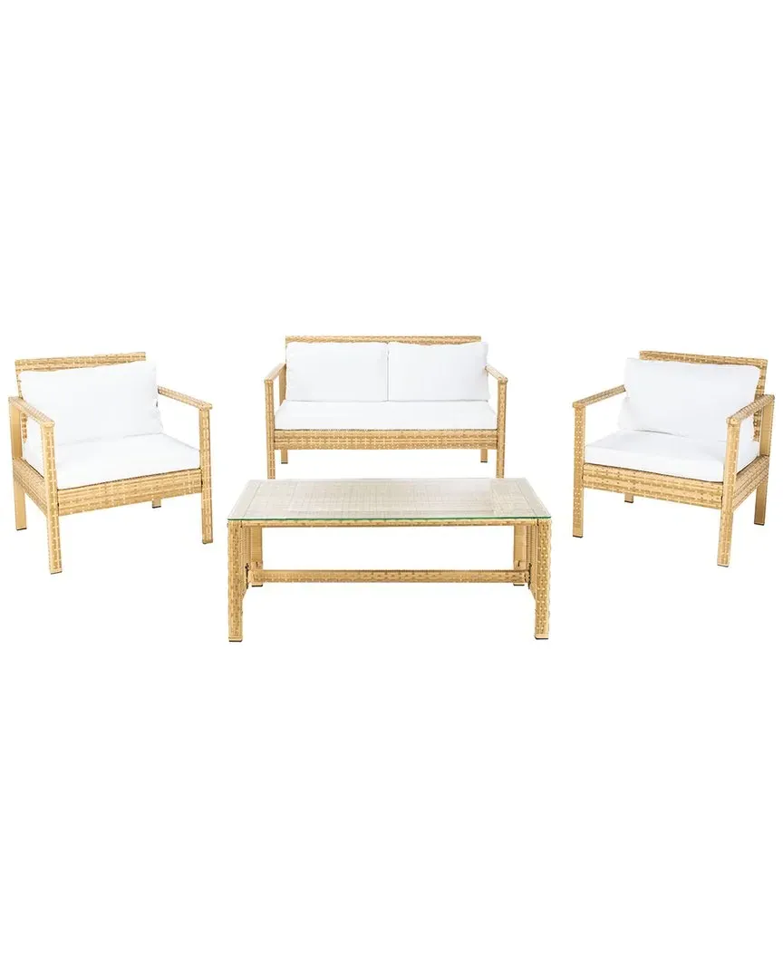 Garnen Outdoor 4pc Living Set - Natural, Wicker