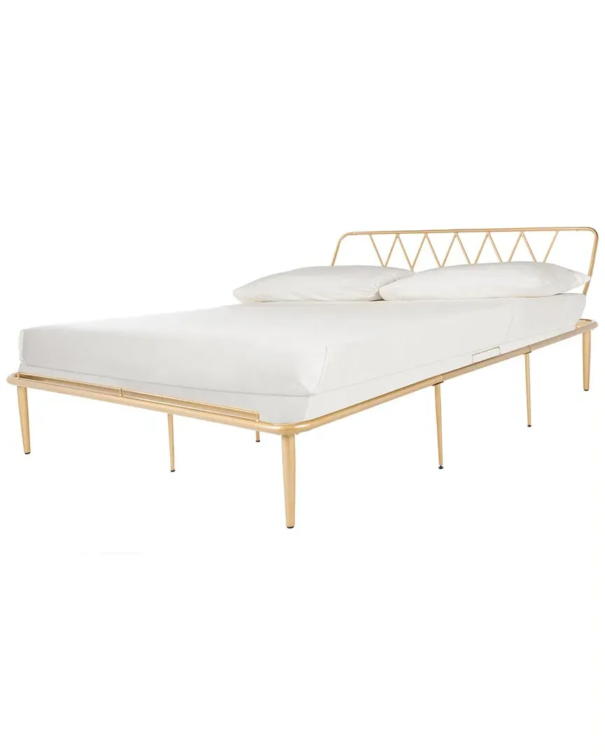 Gatsby Queen Size Bed Frame - Gold, Iron image