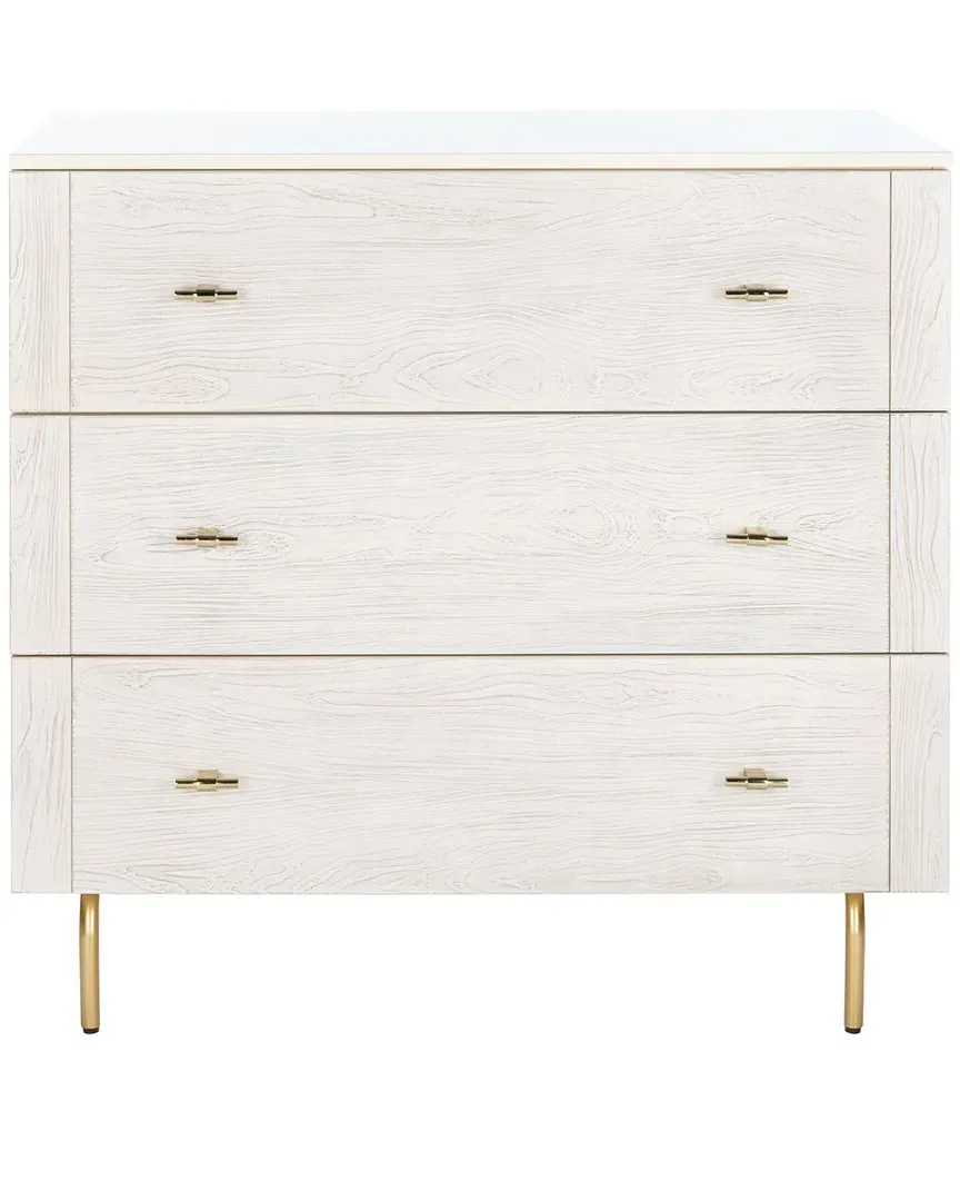 Genevieve 3-Drawer Dresser - Cream