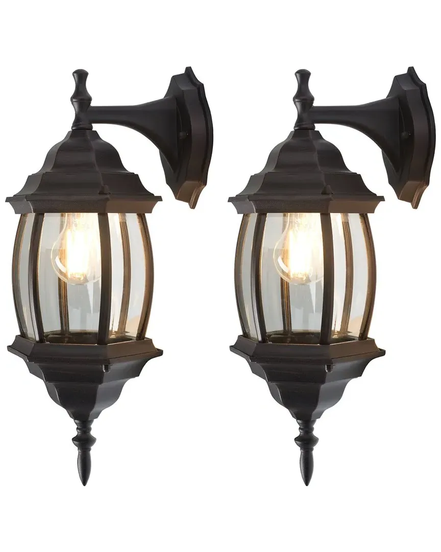 Grazia 6.5in Outdoor Sconce Set of 2 - Bronze image