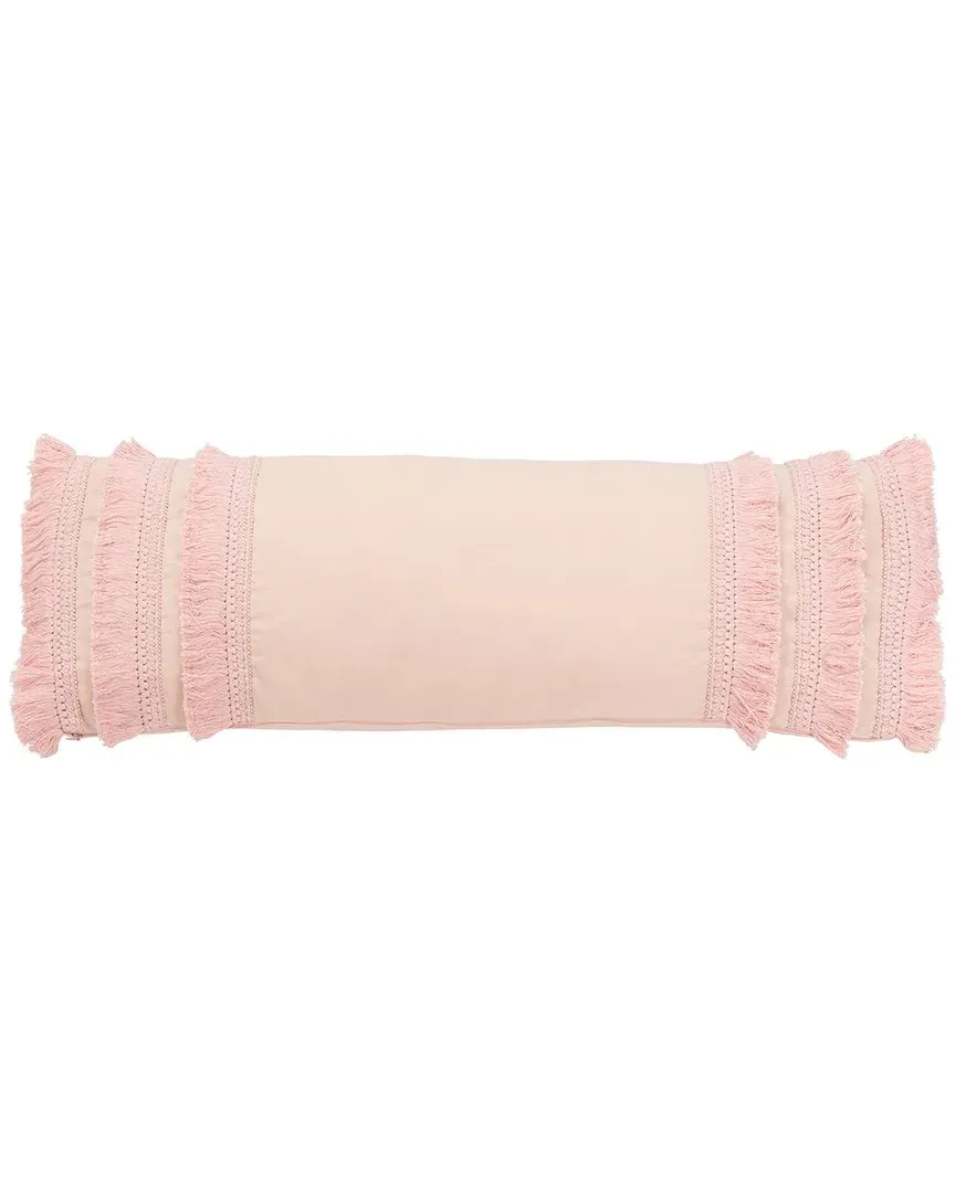 Grema Pillow with Fringe - Pink, Cotton