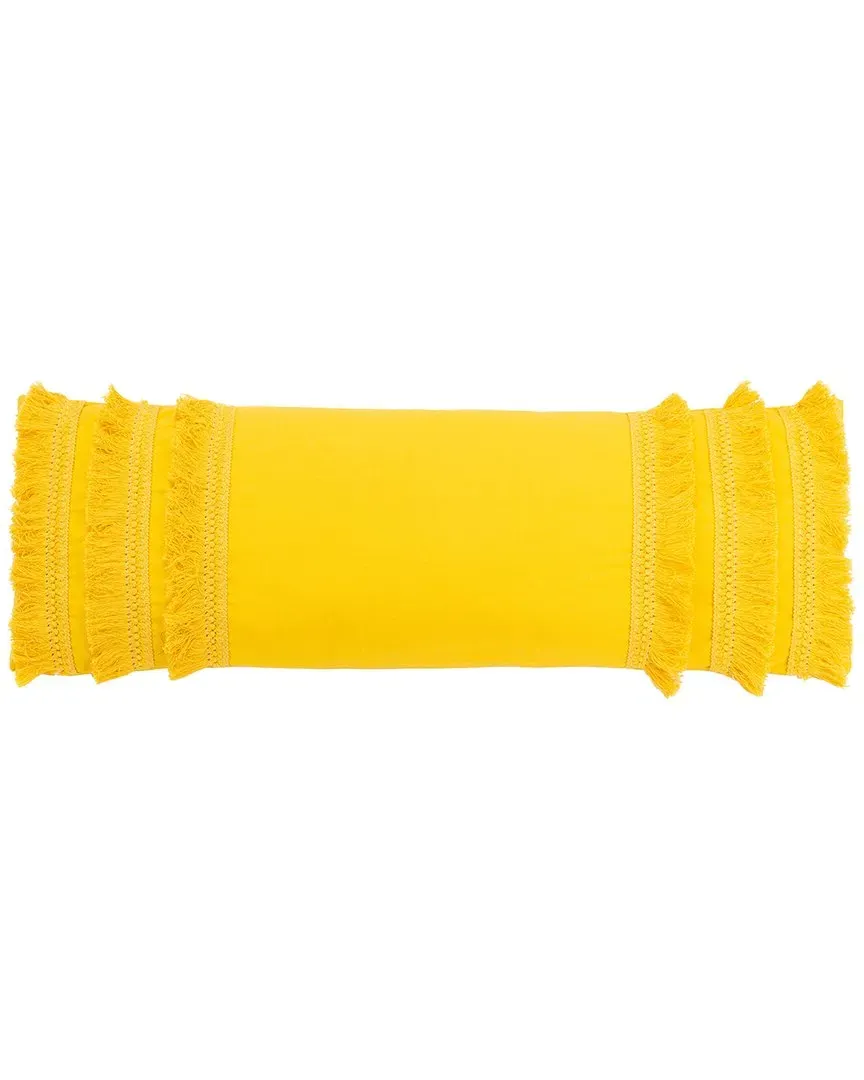 Grema Pillow with Fringe - Yellow, Cotton