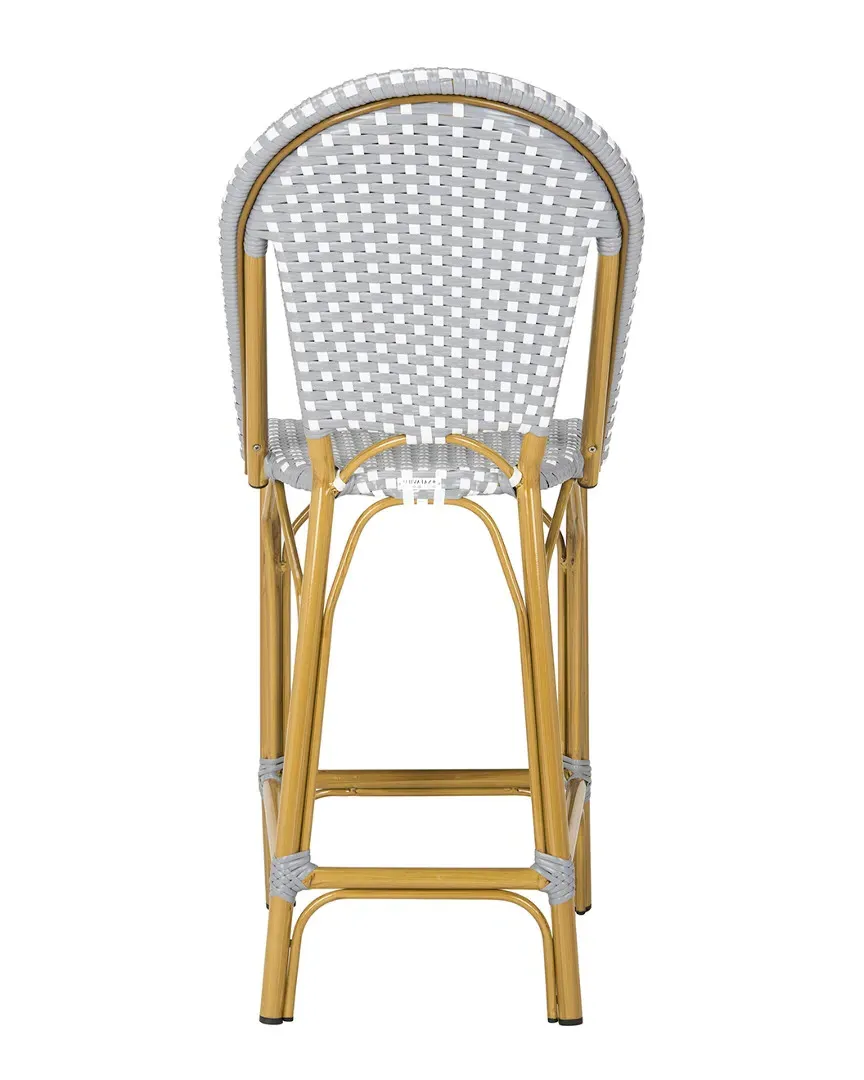 Gresley Stacking Counter Stool - Grey, Rattan image