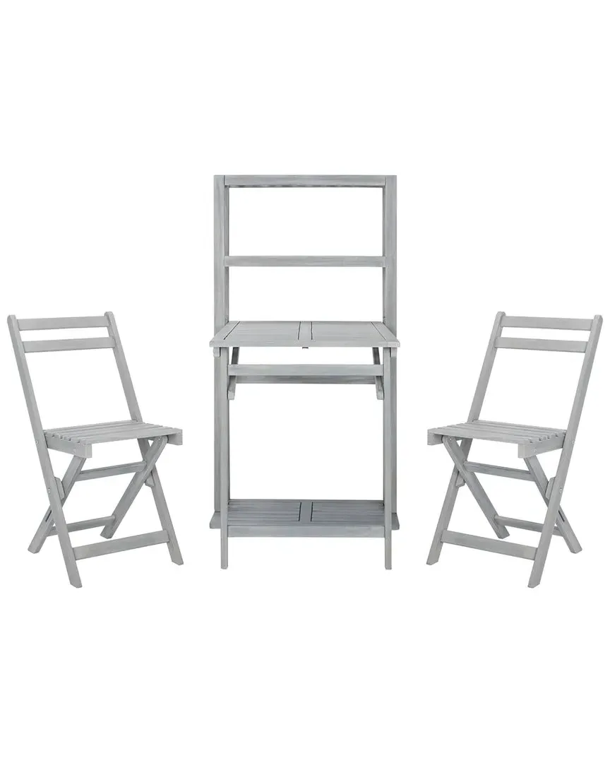 Griffen Balcony Dining Cabinet - Grey, Acacia Wood