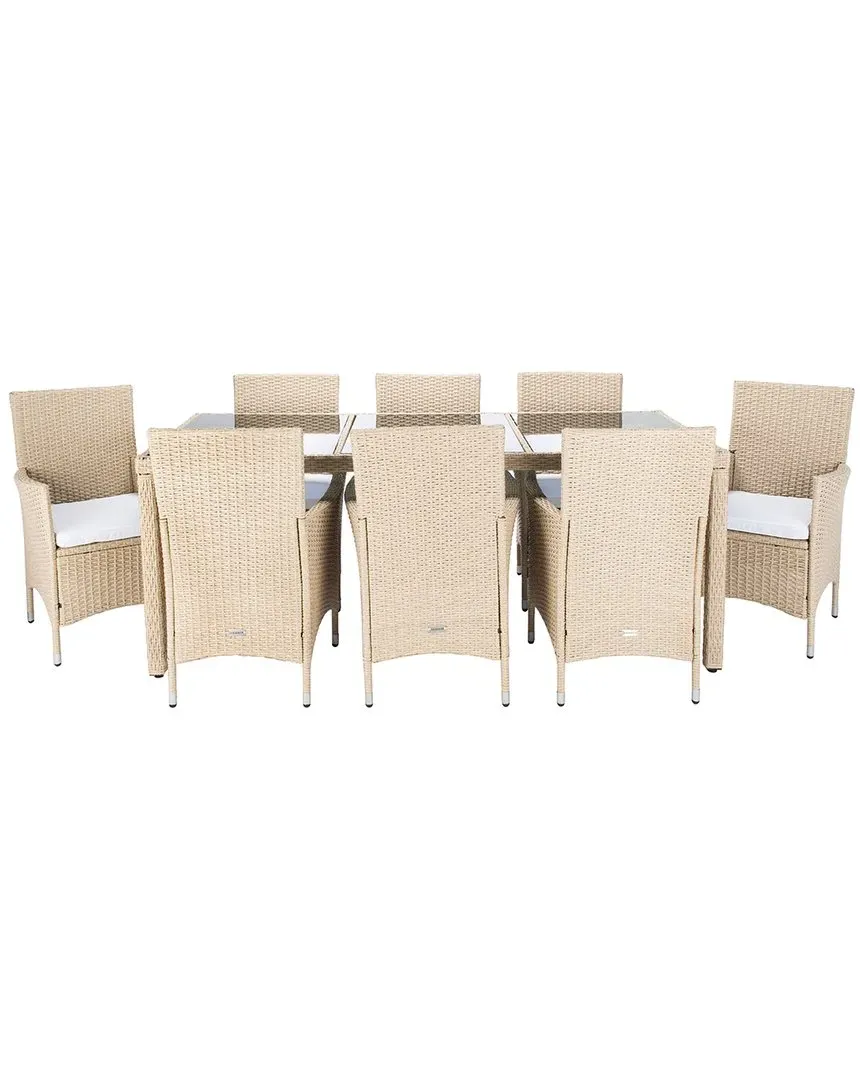 Hailee Outdoor Dining Set - Beige, Wicker