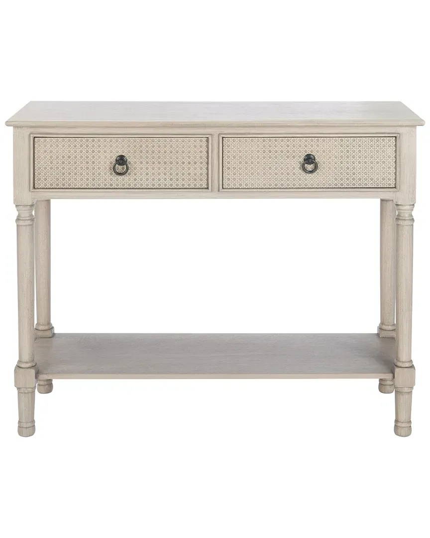 Haines 2-Drawer Console Table - Grey, Pine