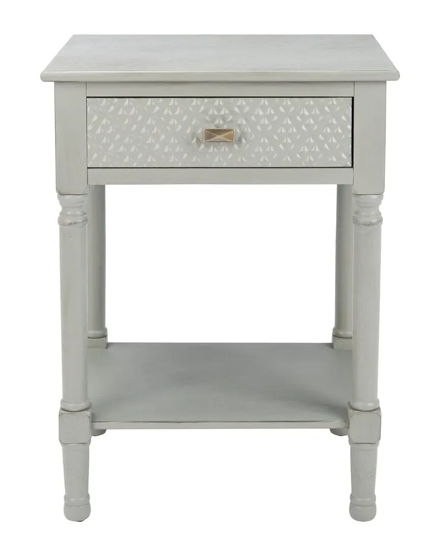 Halton 1-Drawer Accent Table - Grey, Pine image