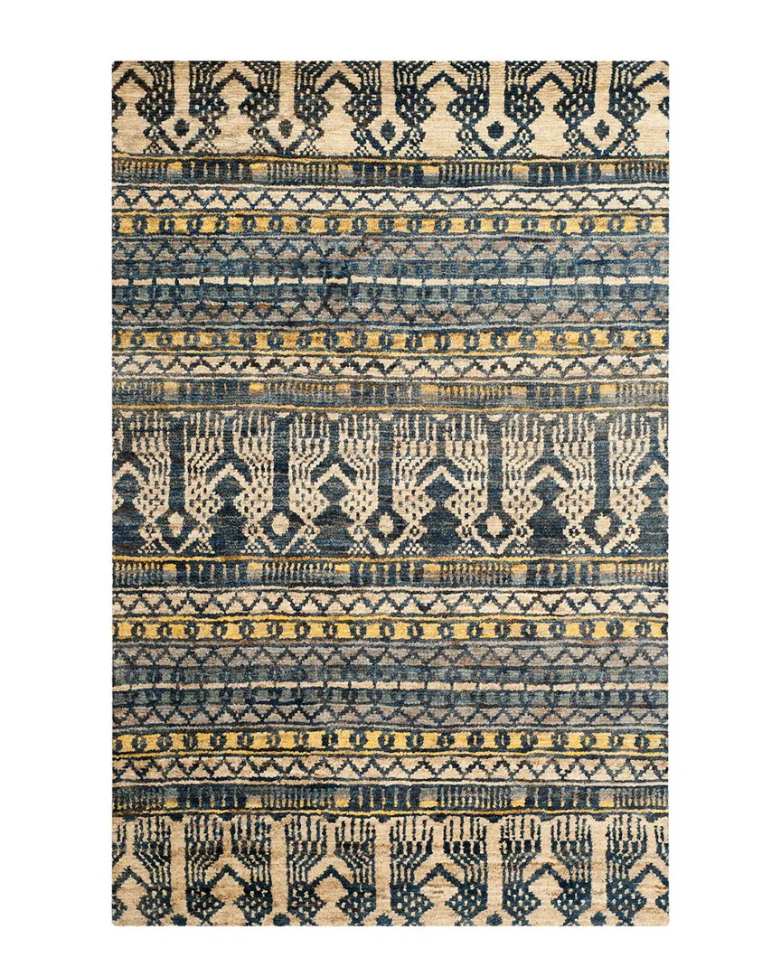 Hand-Knotted Bohemian 648 Rug - Blue