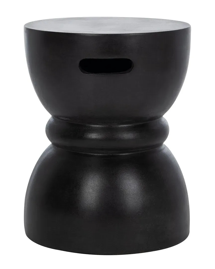 Haruki Accent Stool with Handles - Black, Concrete image
