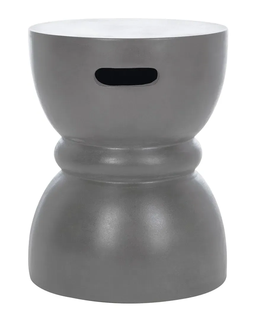 Haruki Round Accent Table - Dark Grey, Concrete