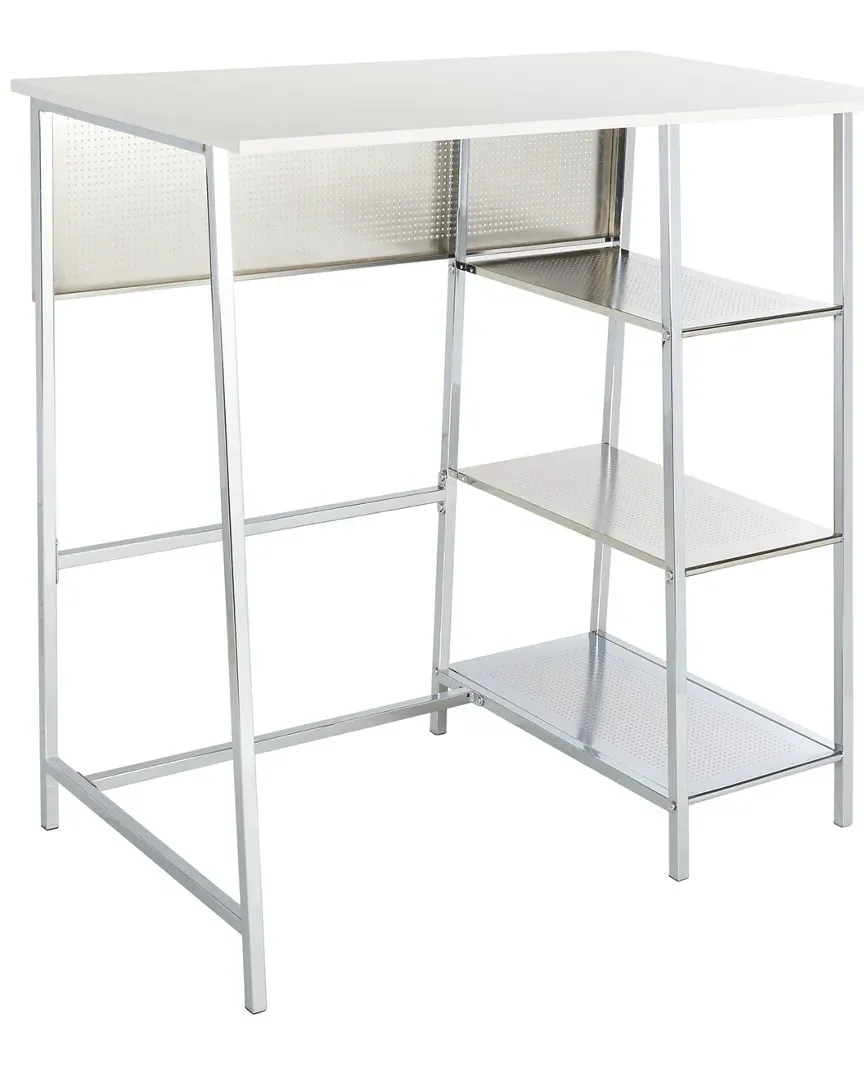Hayden 3 Shelf Standing Desk - White image