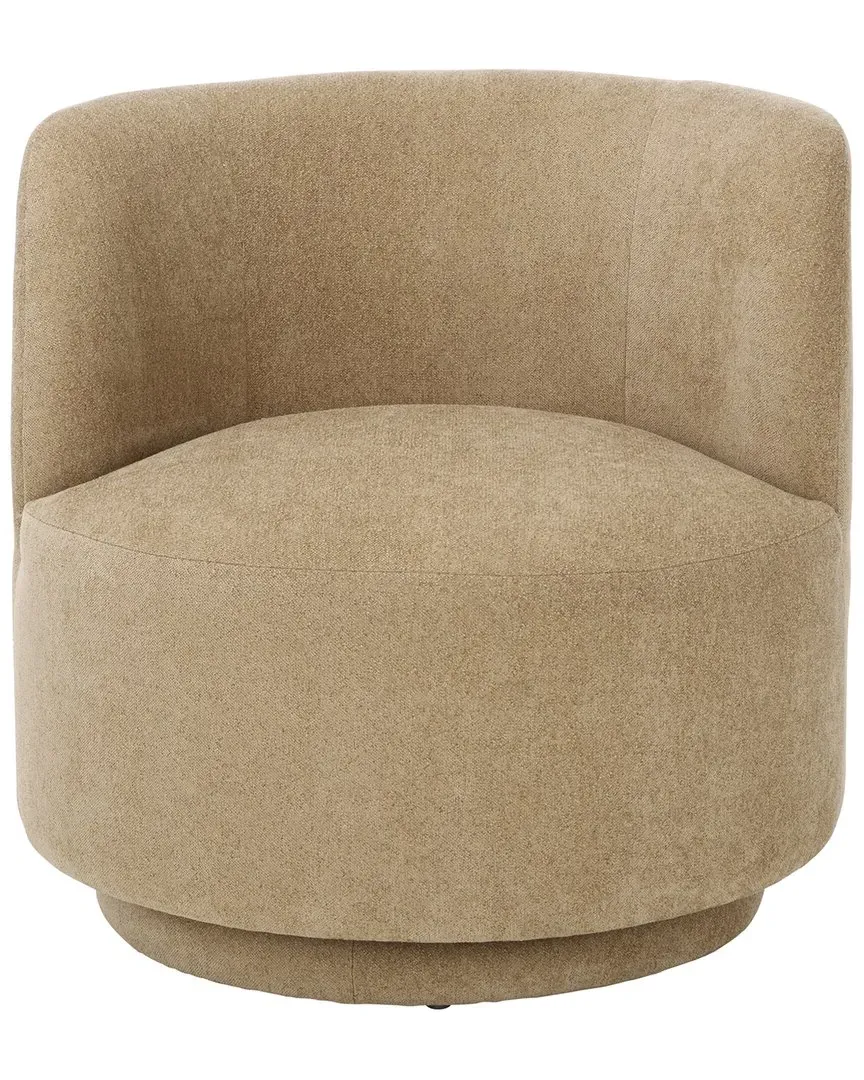 Hayls Swivel Accent Chair - Tan, Fabric image