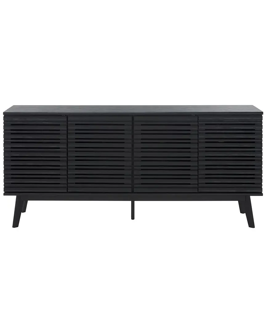 Helena Large 4-Door Media Stand - Black